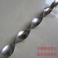来图定做不锈钢扰流子 304麻花钢扰流片 扭绞扁条散热麻花杆
