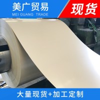 白色彩涂板双面贴膜 大量供应镀铝锌彩涂板 彩涂钢卷 现货批发