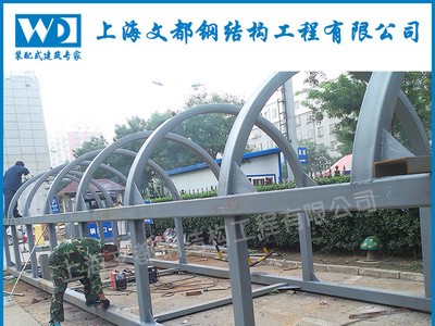 专业设计制作安装钢结构电梯井道 钢结构旋转楼梯 钢结构桥架