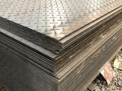 花纹铁板 苏州昆山现货批发 铺路 防滑 花纹钢板 钢板 凹凸钢板