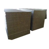 厂家直销岩棉板岩棉彩钢板岩棉隔墙板 防火岩棉板 隔墙彩钢板