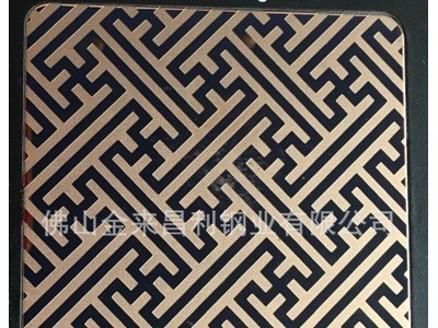 佛山销售定制不锈钢黑钛黄钛金玫瑰金古铜蚀刻等彩色板