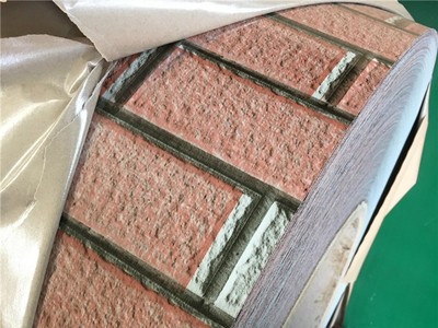 山东厂家直供 耐火砖印花板 耐火砖印花钢板 耐火砖花纹镀锌板
