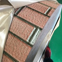 山东厂家直供 耐火砖印花板 耐火砖印花钢板 耐火砖花纹镀锌板