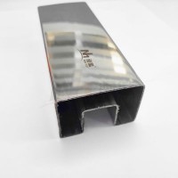 方矩形304槽管夹玻璃扶手护栏单槽管 屏障框架用不锈钢矩形单槽