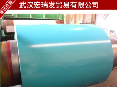 厂家直销 高品质彩钢卷 武钢彩涂卷板 大量批发各种颜色彩涂板