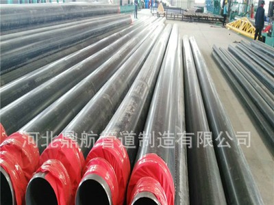 预制直埋发泡保温无缝钢管 黑夹克聚氨酯硅酸铝复合保温无缝钢管