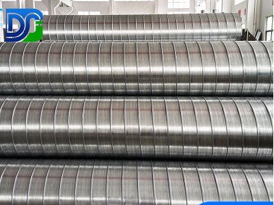 批发圆形不锈钢螺旋风管 加工铁皮通风管道排烟耐高温螺旋风管