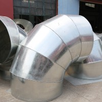 厂家直销 90度风管弯头镀锌管弯头 45度白铁皮弯头不锈钢风管弯头