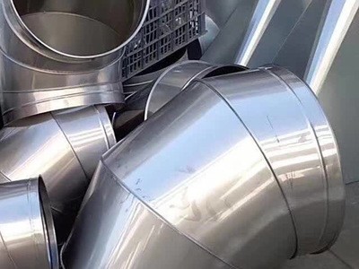 镀锌白铁皮风管弯头加工厂 批发螺旋风管90度弯头