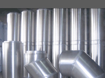 厂家直销镀锌通风管道 0.8mm写字楼中央空调排风白铁皮螺旋风管