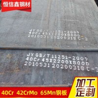 天津现货供应40Cr钢板 42CrMo钢板65Mn钢板切割加工 可配送到厂