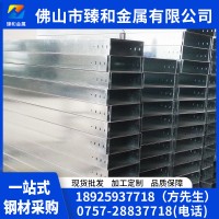 广东各规格定做热浸锌桥架冲孔槽式金属电缆走线镀锌桥架防火喷塑