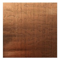 304红古铜蚀刻不锈钢板 发黑红古铜纳米发黑板厂家定制