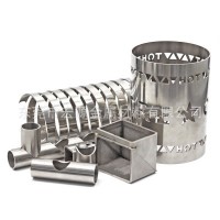 304不锈钢管 精密 抛光 无缝激光割管三维定制打孔开槽变径加工