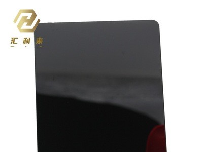 灰钢镜面不锈钢板 304/201不锈钢黑色亮光镜面装饰板加工定制