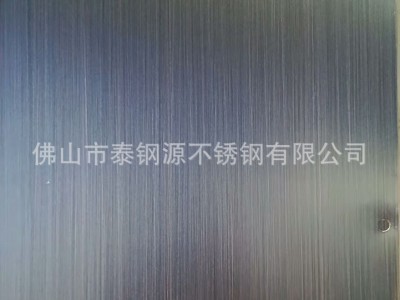 手工拉丝发黑哑光红古铜板不锈钢发黑手工拉丝纹水镀亮光红古铜板