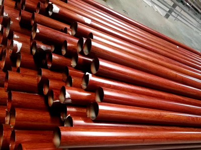 厂家批发304木纹不锈钢圆管加工热转印花纹不锈钢管定制装饰钢管