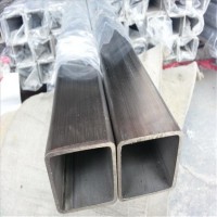 拉丝304不锈钢矩形管100*200*3.0*4.0*5.0mm 不锈钢工业扁管现货