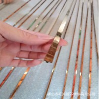 304不锈钢装饰线条地板金属嵌条瓷砖压边条T型实心背景墙包边条