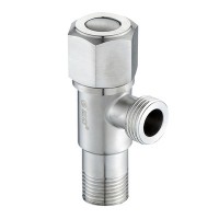 不锈钢三角阀 止水阀304六角轮加厚无铅热水器阀 冷热通用