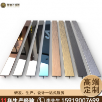 彩色不锈钢装饰线条 T型金属嵌条 不锈钢包边条定制 背景墙装饰条