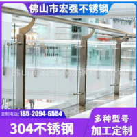 定制304不锈钢楼梯扶手立柱 市政工程金属钢爬梯玻璃防护栏杆立柱