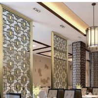 厂家供应 不锈钢金属镂空艺术屏风 不锈钢屏风 现代金属屏风