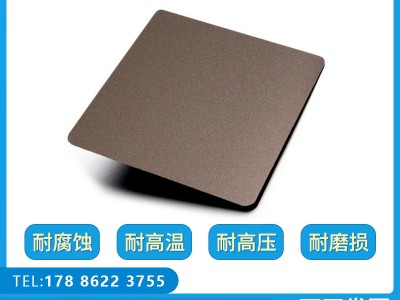 不锈钢彩色板304 201现货骆驼灰喷砂防指纹规格齐全 不锈钢板材