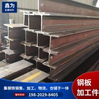 佛山钢板加工件 钢立柱焊接H型钢 偏心工字钢 钢构柱定做 货期快