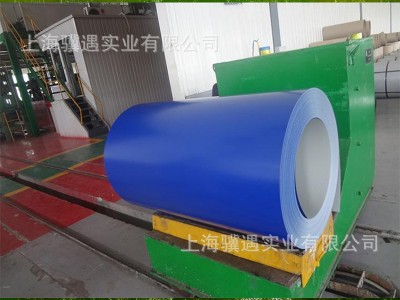 上海宝钢墨蓝彩涂卷0.35-2.0mm厚度彩钢卷 现货供应
