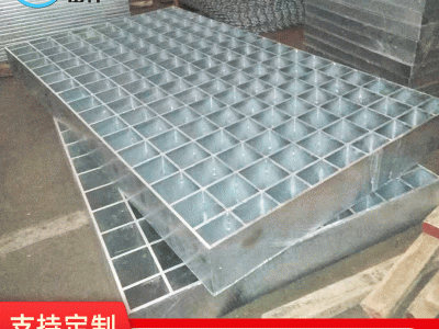 【岳祥】重型钢格板厂家定制高强度承重钢格板重型热镀锌钢格栅板