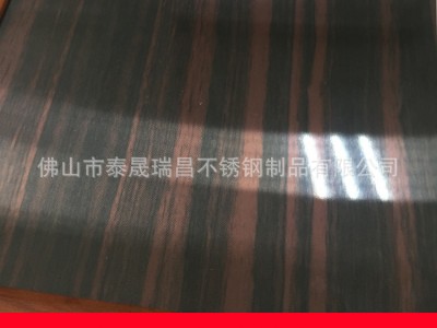 厂家直销新品双色木纹不锈钢板/201/304不锈钢色油板/ 可来样定制