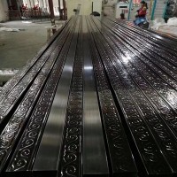 黑钛不锈钢304彩色装饰管黄钛金扶手管玫瑰金镜面祥云管圆管方管