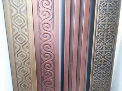 304不锈钢电镀彩色祥云花纹管压花装饰方管 护栏金钱管黑钛回形管