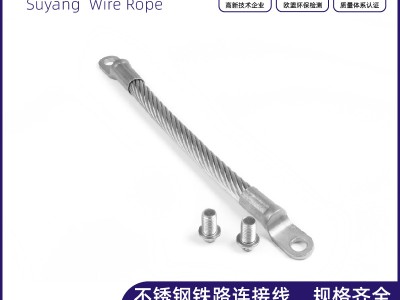 苏阳高铁不锈钢连接线 铁路桥墩轨道接地端子连接线 厂家供应加工
