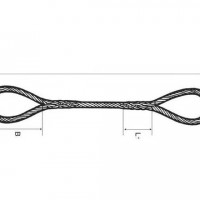 厂家批发定制叉扣绳编扣绳压扣绳开散光面镀锌钢丝绳