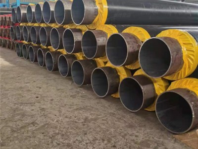 奥博制造 直埋式保温管道 预制聚氨酯保温钢管生产厂家 DN200