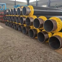 奥博制造 直埋式保温管道 预制聚氨酯保温钢管生产厂家 DN200