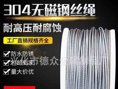 厂家批发 304 0.6mm穿珠钢丝线 细精密饰品渔具钢丝线钢丝绳