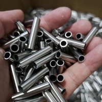 厂家现货供应304不锈钢毛细管精密薄壁管缩口倒角斜口切割加工