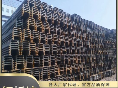 钢板桩 新款拉森钢板钢 打桩围堰止水桩 紫竹河道挡水板 400*170#