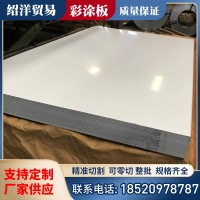 厂销0.4镀铝锌彩涂板 镀锌彩涂钢板高光白彩涂钢卷家电售货机冷柜