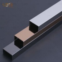 装饰幕墙的不锈钢阳角线幕墙装饰角线瓷砖脚踢线墙角修边线收边条