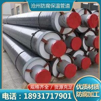 聚氨酯保温无缝钢管工业热力工程小区供暖大口径预制直埋螺旋管道