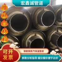 预制直埋保温管道热力黑夹克聚氨酯保温管螺旋保温钢管发泡镀锌管