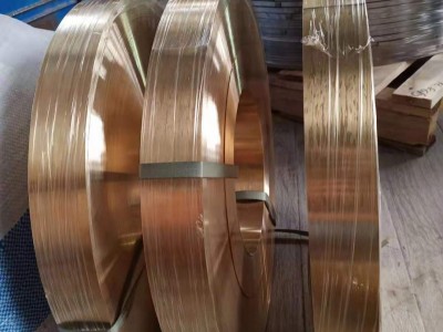 铜带电镀加工高精H62黄铜带镀镍黄铜带0.3/0.5mm/H65半硬黄铜带