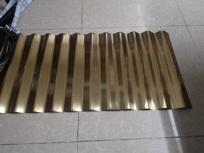 钛金拉丝不锈钢波浪板厚度0.6*900*2000高度