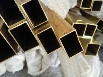 专业生产黄铜方管 T2紫铜方管 50*50 60*60mm 铜方管 扁铜管