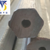 现货H22六角吹氧管 B22六角中空钢 45#中空六角钢热轧空心六棱钢